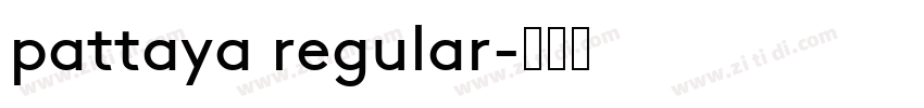 pattaya regular字体转换